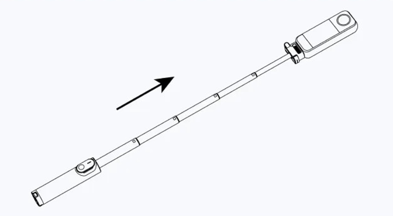 Rozsuwanie kijka selfie