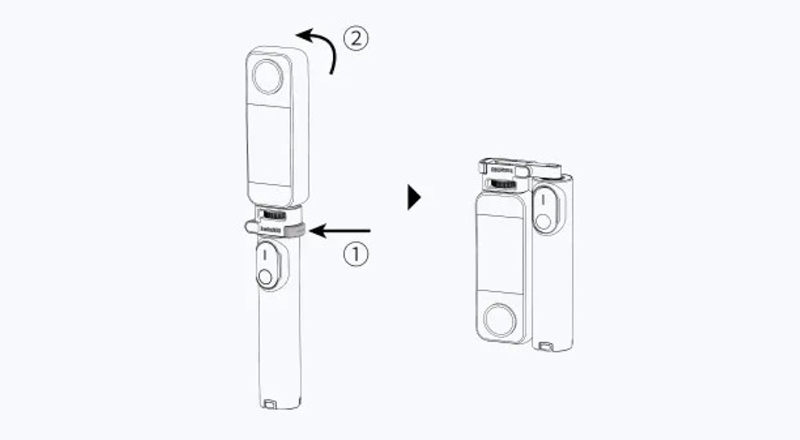 Składanie kijka z kamerą
