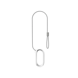 Housing with a security cable for the Insta360 GO 3/GO 3S CINSBATK magnetic pendant (white)