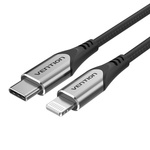 USB-C 2.0 cable for lightning vents tachg mfi 3a 1.5m gray
