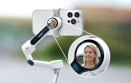  Insta360 Flow 2 Pro AI Tracker Bundle |Made for iPhone |zestaw szary