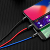Baseus car charger with 24W display + Baseus Three Primary Colors 1.2m USB cable 3in1