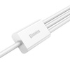 Baseus Superior Data USB fast charging cable for M+L+C 3.5A 1M(White)