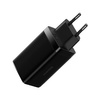 Baseus GaN3 Pro wall charger, 2xUSB-C + USB, 65W (black)