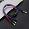 Baseus car charger with 24W display + Baseus Three Primary Colors 1.2m USB cable 3in1