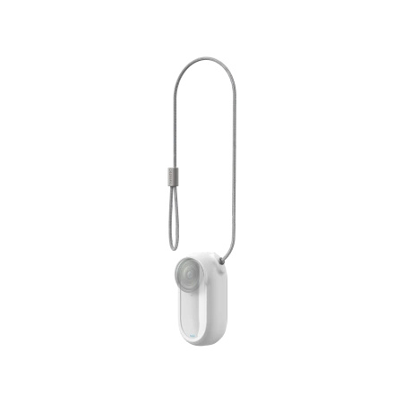 Housing with a security cable for the Insta360 GO 3/GO 3S CINSBATK magnetic pendant (white)
