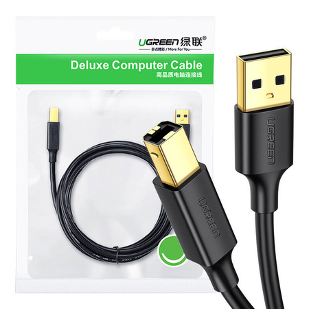 Ugreen US135 | USB 2.0 A-B cable for printer | gold -plated | 5m | black