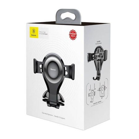 Baseus Osculum gravity car phone holder (black)