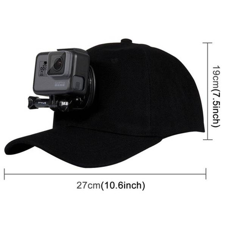 Puluz PU195 cap with a sports camera mount