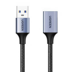 UGREEN Przedłużacz USB 3.O, męski USB do żeński USB, 1m (czarny)