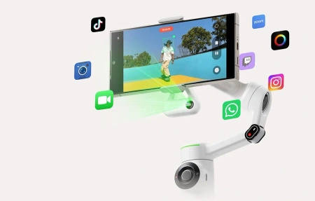 Insta360 Flow 2 Pro Creator Bundle White | Made for iPhone |zestaw kreatywny biały