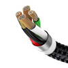 Baseus kabel 3w1 | 0.3m | MicroUSB | USB-C | Lightning | 3,5A | Czarny