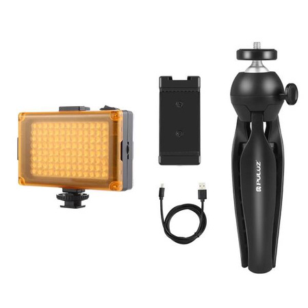 Puluz live recording kit: tripod + LED lamp + PKT3131B phone clip