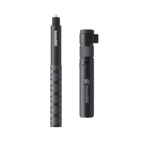 Insta360 Bullet Time Selfie Stick with a 360° rotator and a tripod