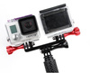 Rail Holder For Two 2x Cameras For Gopro Hero 7 6 5 + 4 3+ 3 2