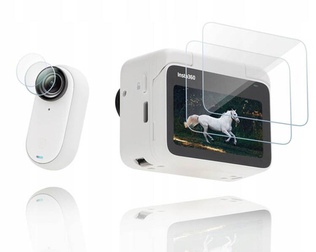 Glass for Lens + Screen 2in1 for Insta360 GO 3 and Action Pod / IST-BHM587-2