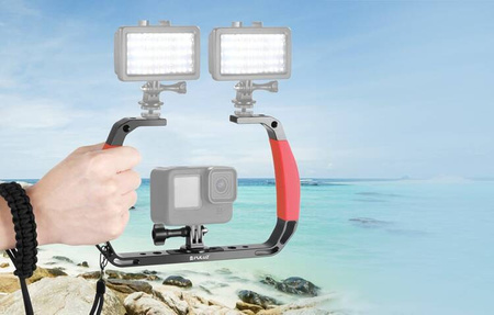 PULUZ diving mount for sports cameras (red)