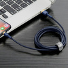 Baseus Cafule 1.5A 2m USB Lightning Cable (gold and navy blue)