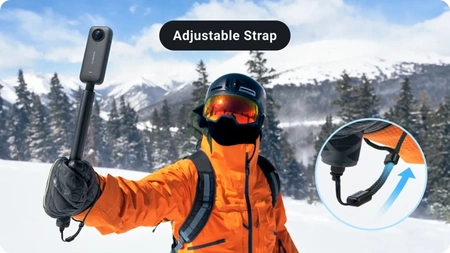 Insta360 Selfie Stick Wrist Strap | oryginalny zestaw 2 pasków na nadgarstek z śrubą 1/4 cala