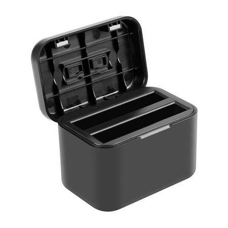 PULUZ battery and memory card charging case for Insta360 X4 (black)