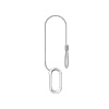 Housing with a security cable for the Insta360 GO 3/GO 3S CINSBATK magnetic pendant (white)