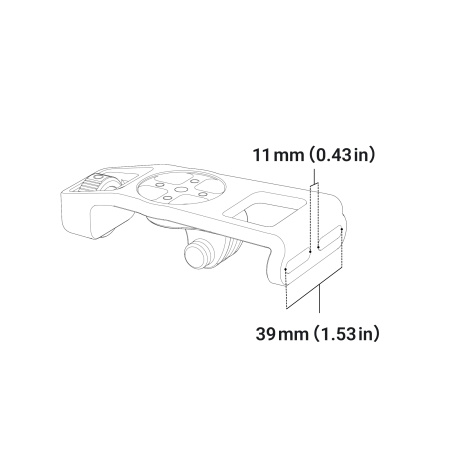Insta360 Bike Computer Mount (Independent Handlebars) - camera mounting holder