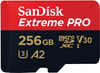 SANDISK EXTREME PRO microSDXC CARD 256GB 200/140 MB/s A2 C10 V30 UHS-I U3