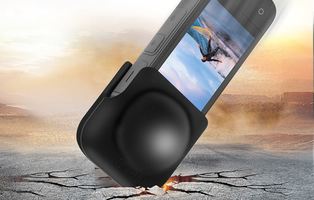 PULUZ silicone lens cover for Insta360 X4, X5 (black)