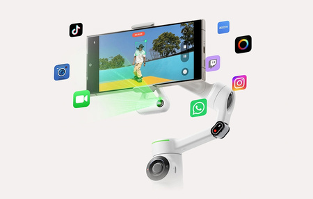  Insta360 Flow 2 Pro AI Tracker Bundle |Made for iPhone |zestaw szary