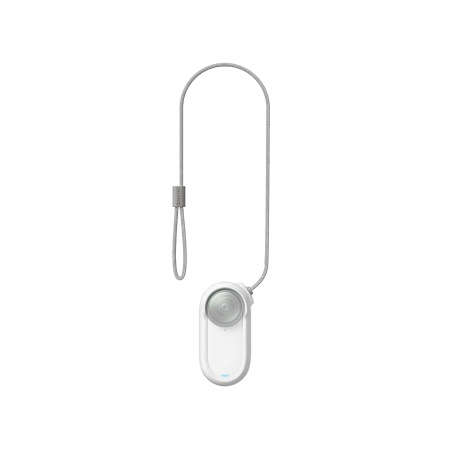 Housing with a security cable for the Insta360 GO 3/GO 3S CINSBATK magnetic pendant (white)