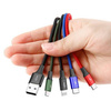 Baseus kabel 4w1 | 1.2m | 2xMicroUSB | USB-C | Lightning | 3,5A | Czarny