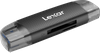 Card reader with dual USB-A/C slot (LRW310X) Supports microSD and SD cards (USB 3.1)