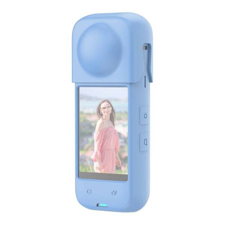 PULUZ Silicone Protective Case for Insta360 X4 (Blue)