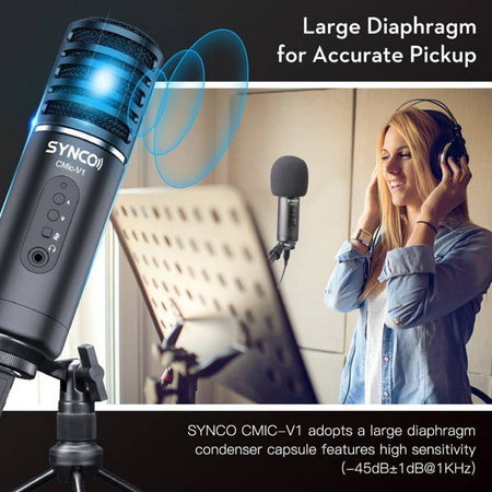 USB MICROPHONE WITH SYNCO V1 - CAPACITOR