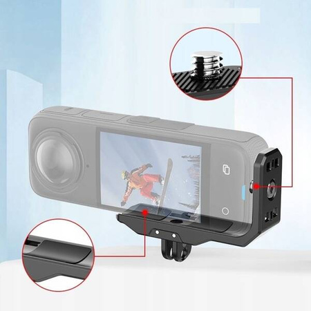 Adapter Holder Mount Level Vertical For 1/4"" + Gopro System For Insta360 X4 | X5 / Pu982b