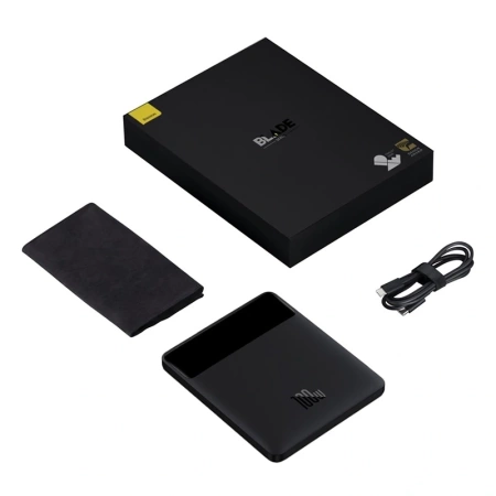 Powerbank Baseus Blade 20,000Mah, 2xUSB, 2xUSB-C + USB-C 100W cable (black)