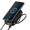 Baseus Qpow powerbank with Lightning cable, USB-C, USB, 20000mAh, 20W (black)