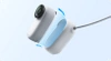 Housing with a security cable for the Insta360 GO 3/GO 3S CINSBATK magnetic pendant (white)