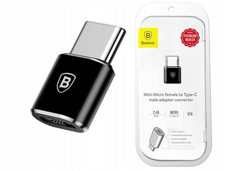 Baseus Adapter OTG Adapter From MicroUSB To Usb Type-c 2.4a