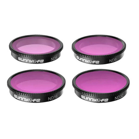 Sunnylife zestaw filtrów ND4, ND8, ND16, ND32 do Insta360 GO 2, GO 3