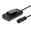 Budi 118W car charger, USB + USB-C, PD + QC 3.0 (black)