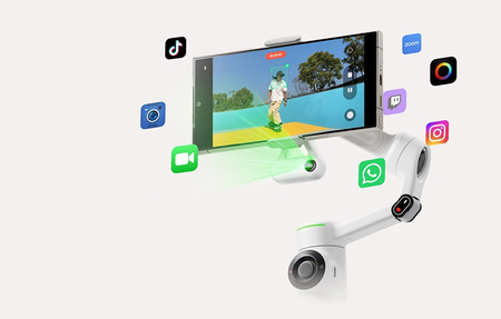 Insta360 Flow 2 Pro Creator Bundle Gray |Made for iPhone |zestaw kreatywny szary