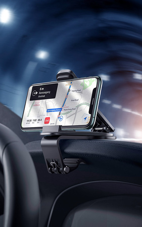 Baseus Big Mouth Pro | Car Mount | Clamp, for dashboard | Black