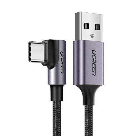 Ugreen US284 | USB-C USB | cable angular | 3A | QC 3.0 | 1m | Black
