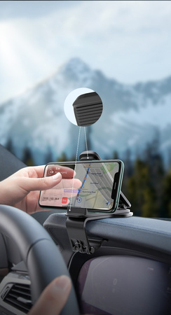 Baseus Big Mouth Pro | Car Mount | Clamp, for dashboard | Black