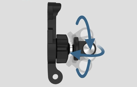 Telesin double-head clamp for sports cameras