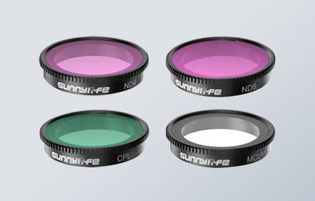MCUV, CPL, ND4, ND8 Sunnylife filter set for Insta360 GO 3/2