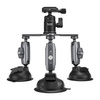 Telesin three-arm suction cup holder for phones and sports cameras