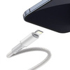 Baseus High Density Braided USB-C to Lightning cable, 20W, 5A, PD, 1m (white)