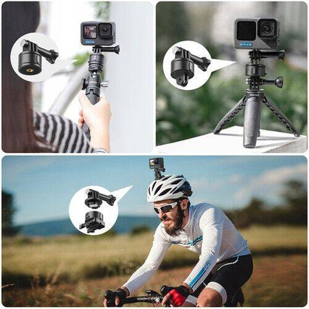 Ulanzi Go-quick Ii Quick Release Adapter For Gopro Hero 11 10 9 8 7 6 5 4 / Sjcam / Xiaomi / DJI / Go-quick Ii Basic Set